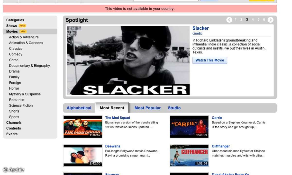 Online-Videothek: Youtube zieht MSN hinterher