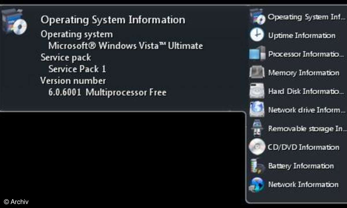 Vista-Gadget: SysInfo