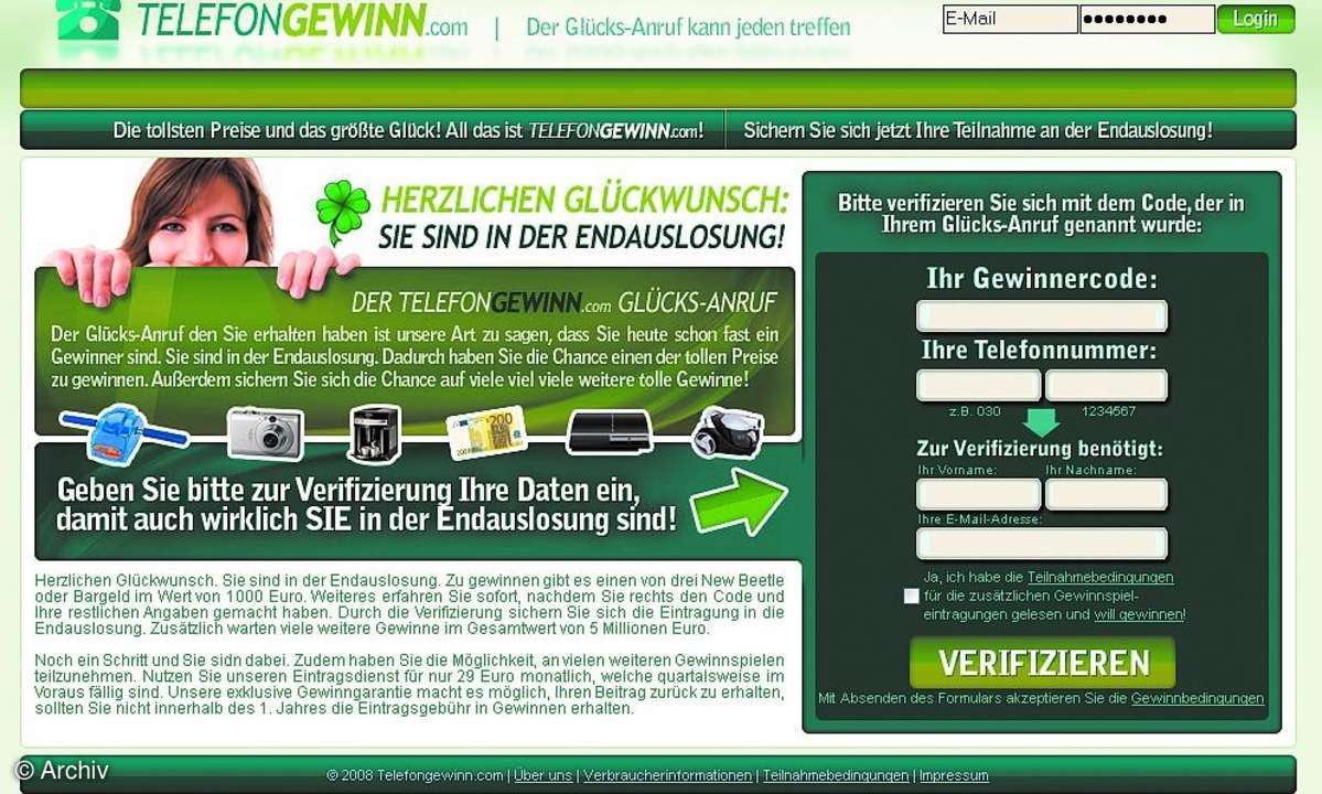 Die Schwarze Liste des Webs