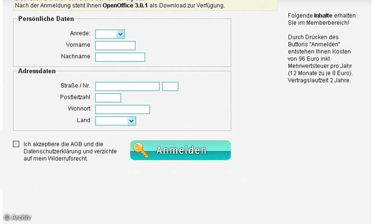 Die Schwarze Liste des Webs