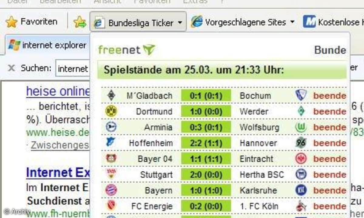 Profi-Tipps für Internet Explorer 8