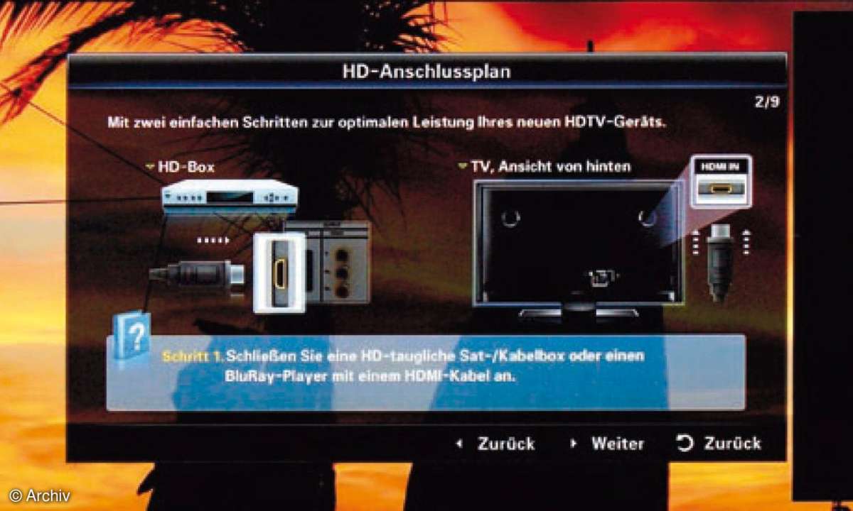 Test TV & Beamer: Fernseher
