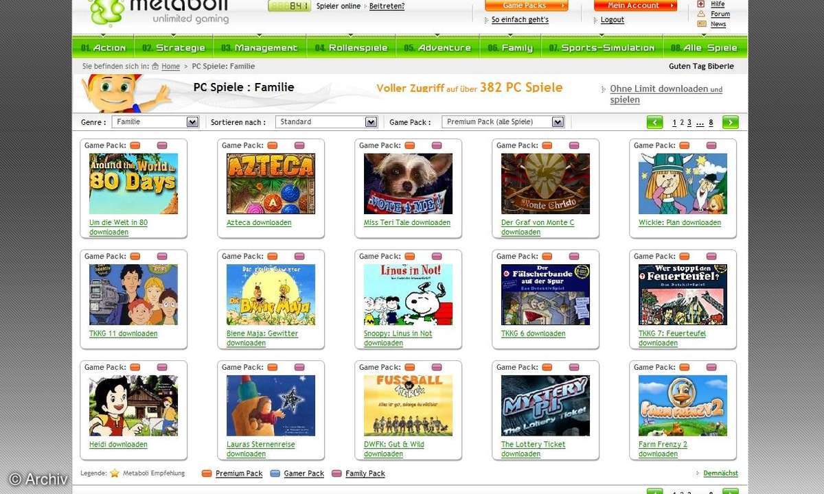Praxistest Metaboli - Spieleflatrate für die ganze Familie