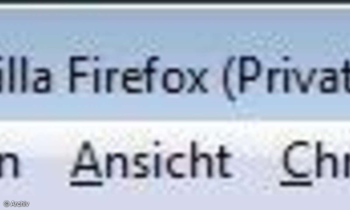 Firefox 3.5: Privater Modus