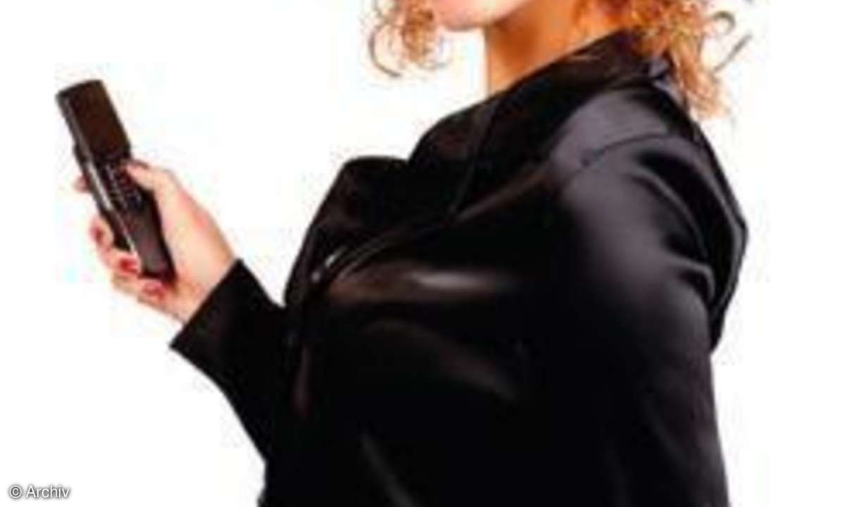 Frau Handy Mobiltelefon
