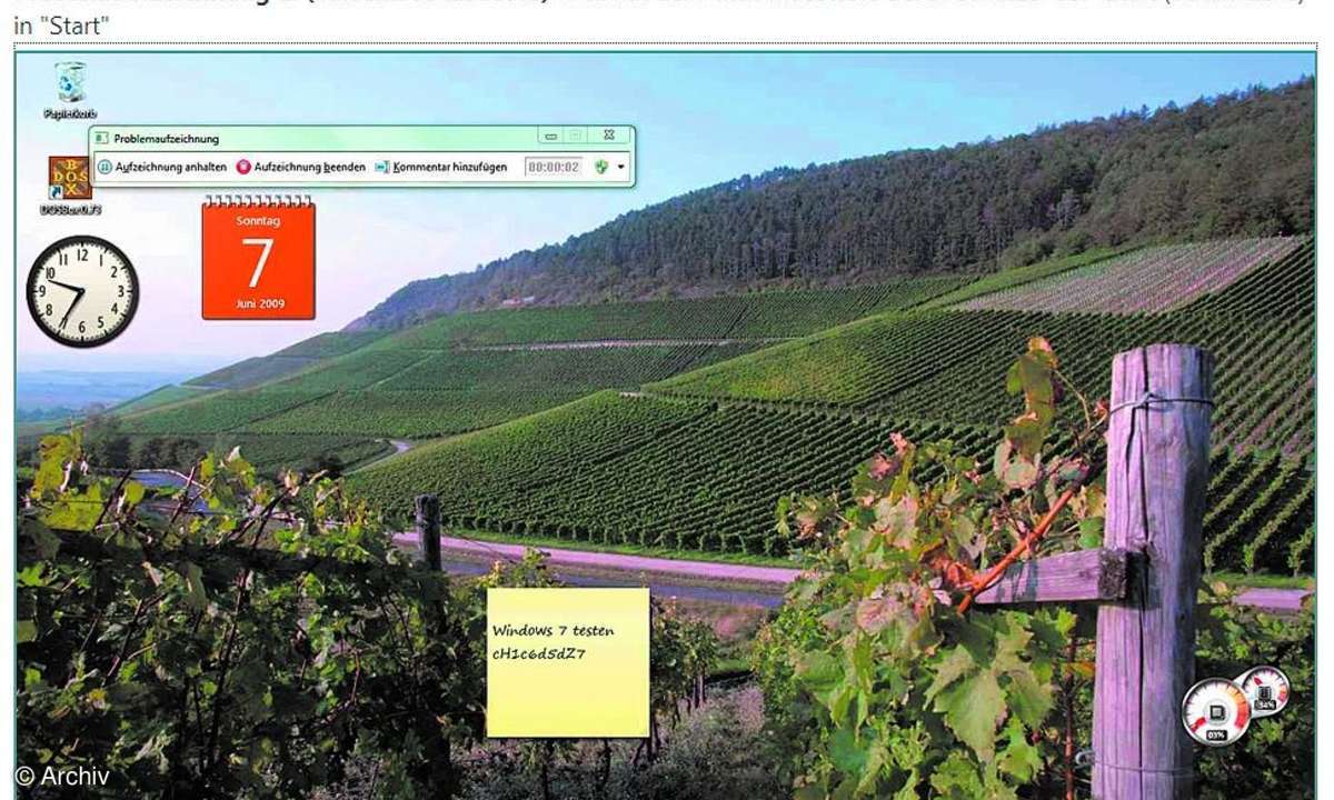 Neue Werkzeuge für Windows 7