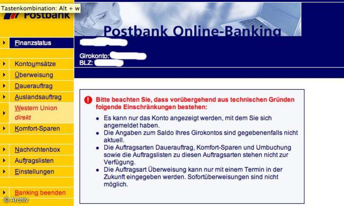 Postbank Online-Banking