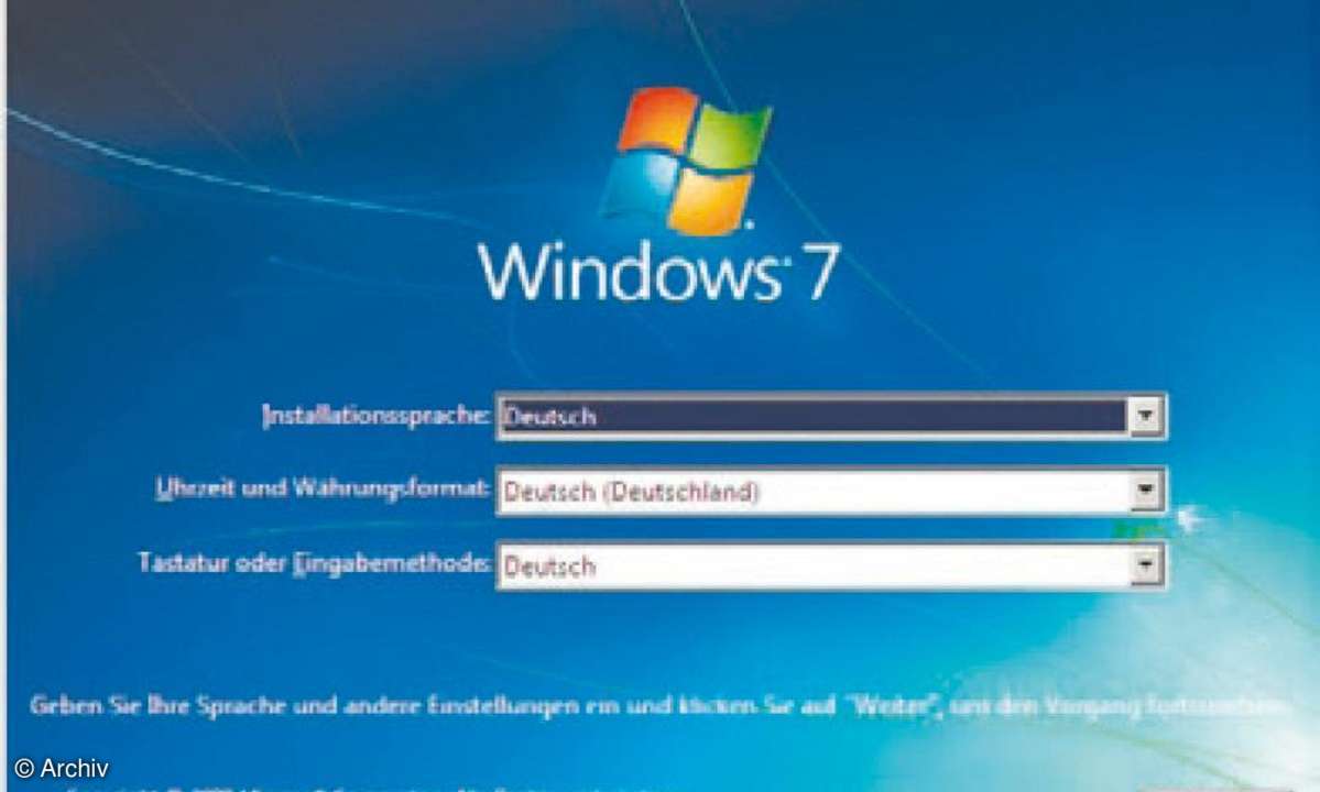 Windows 7 neben Vista und XP installieren