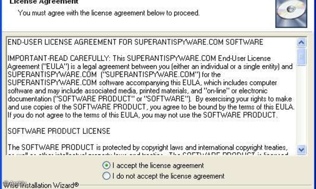 SUPERAntiSpyware: Installation