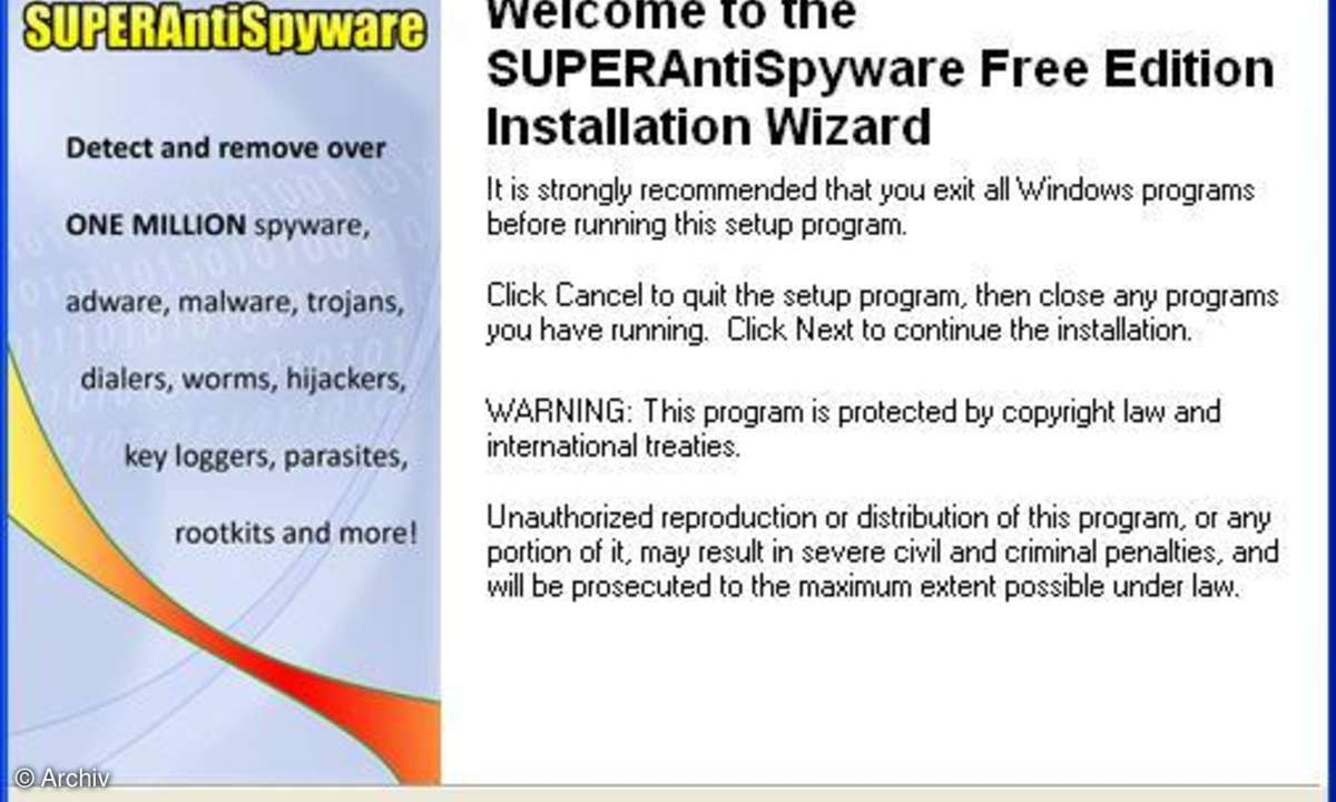 SUPERAntiSpyware: Installation