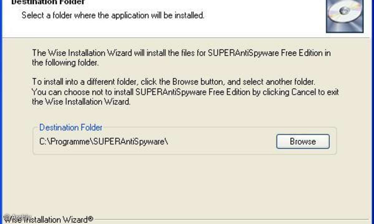 SUPERAntiSpyware: Installation