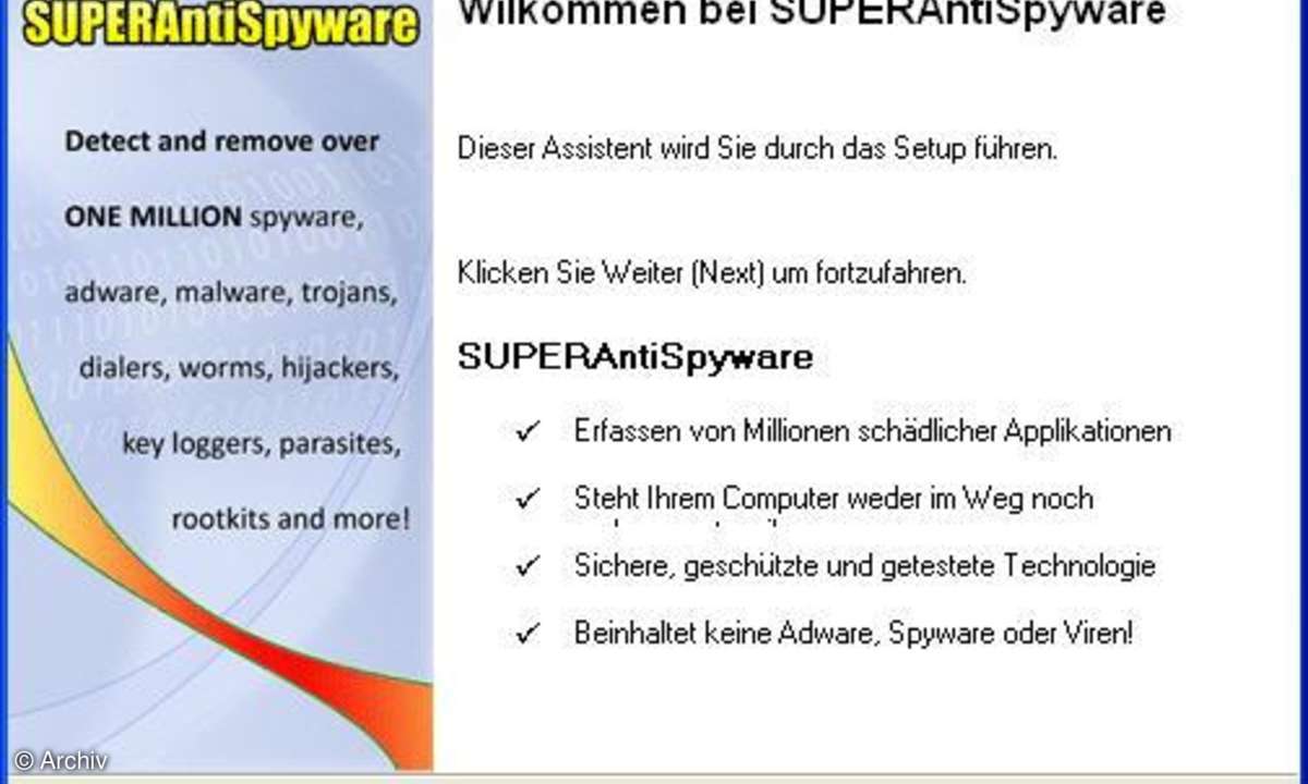 SUPERAntiSpyware: Installation