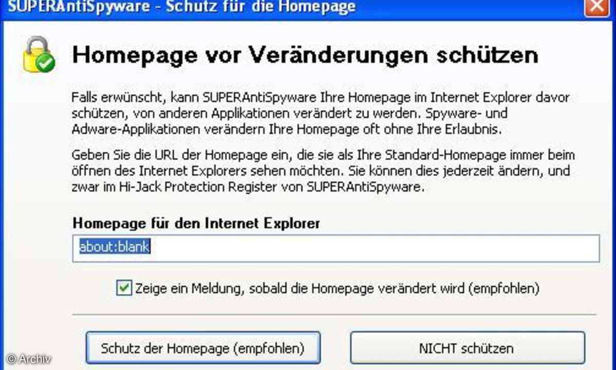 SUPERAntiSpyware: Installation