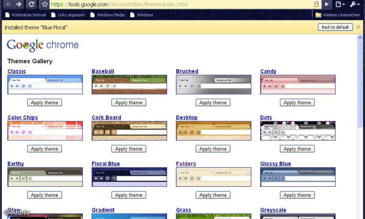 Google Chrome Themes