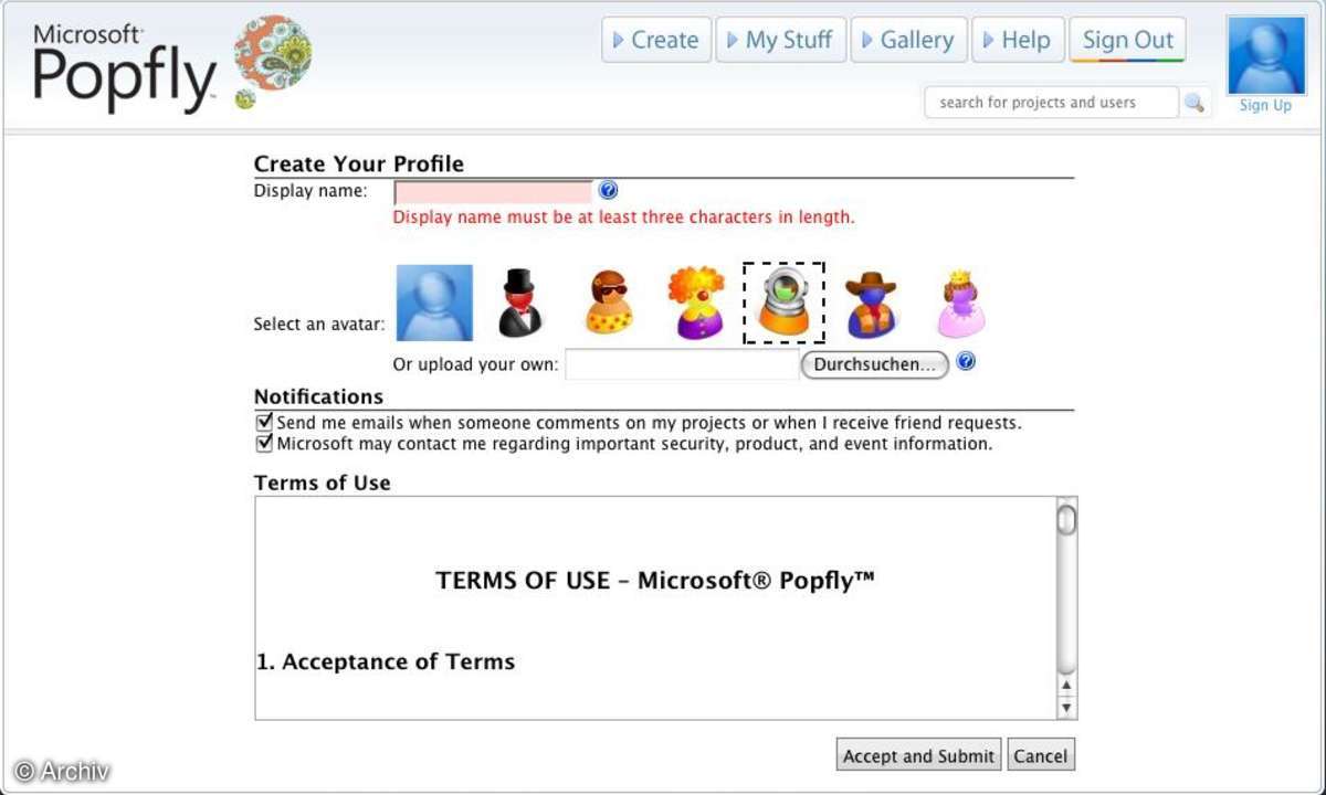 Das war Microsoft Popfly