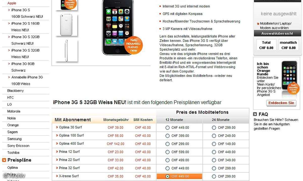 iPhone ohne T-Mobile-Vertrag