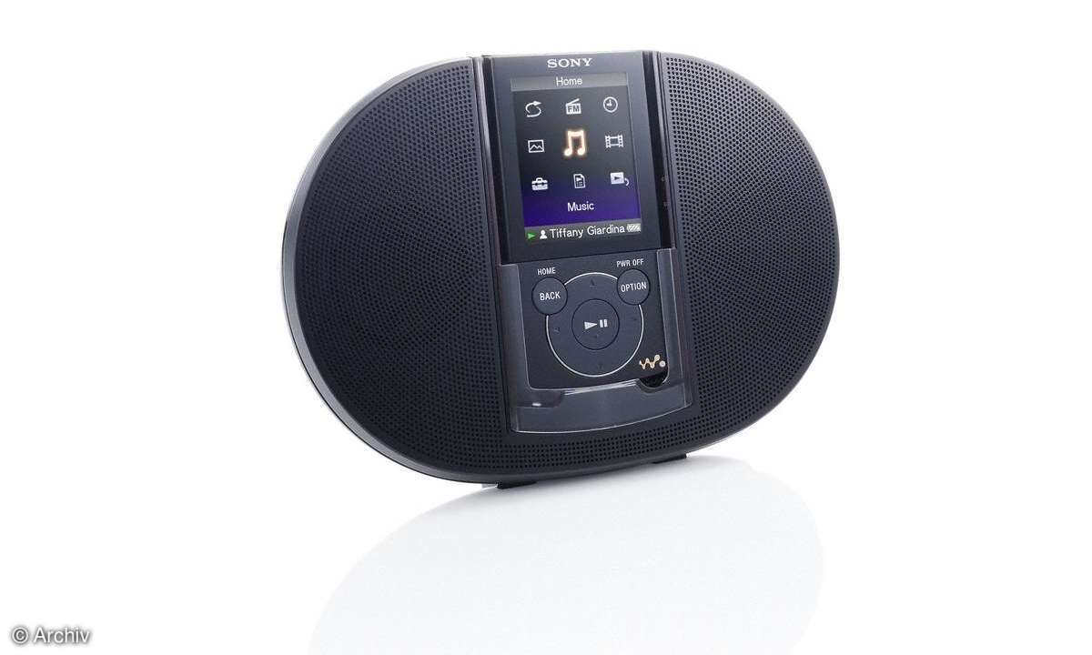 Sony Walkman NWZ-E440K mit Docking-Station