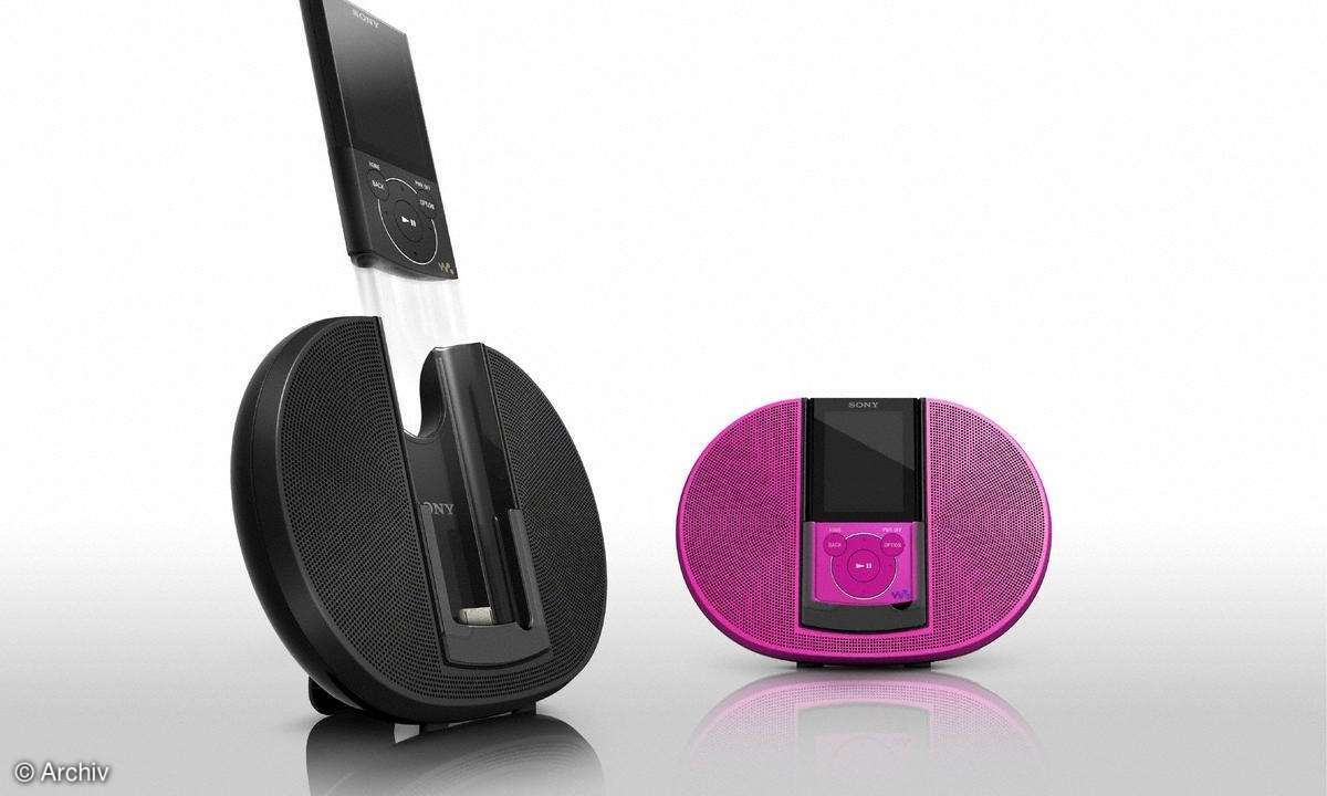 Sony Walkman NWZ-E440K mit Docking-Station
