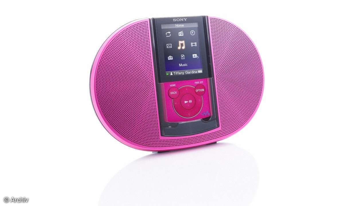 Sony Walkman NWZ-E440K mit Docking-Station