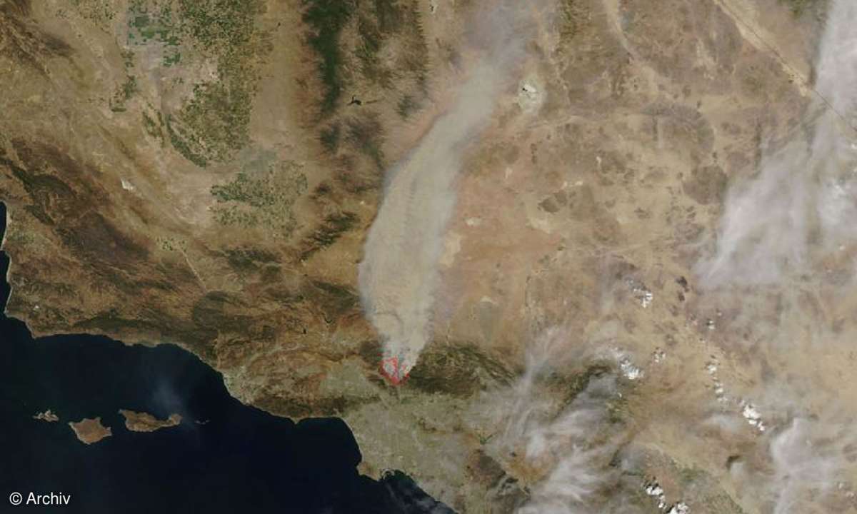 Nasa-Aufnahmen von der Brandhölle L.A.