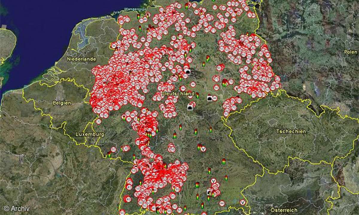 Radarfallen-Plugin für Google Earth
