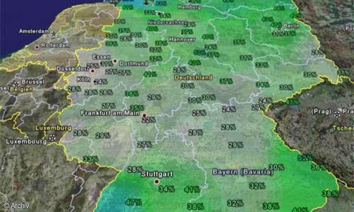 Wetter-Plugin für Google Earth