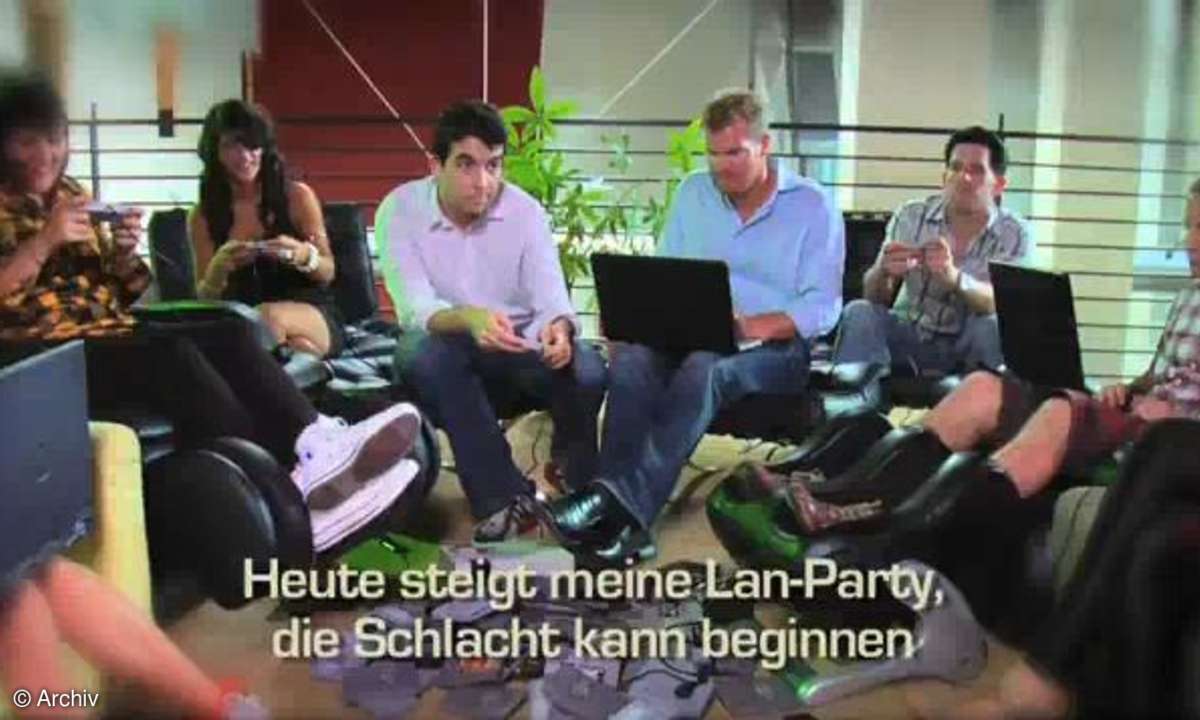 Szenen aus dem Netgear-Spot 