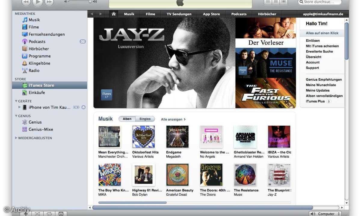 iTunes Store in iTunes 9