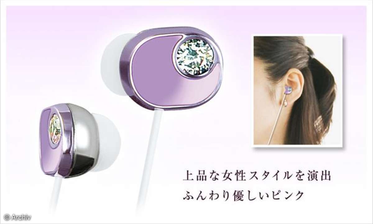 Panasonic Kopfhörer mit Edelsteinen