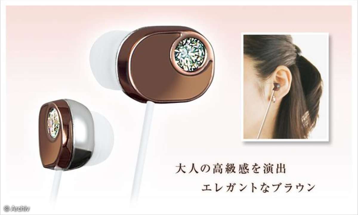 Panasonic Kopfhörer mit Edelsteinen