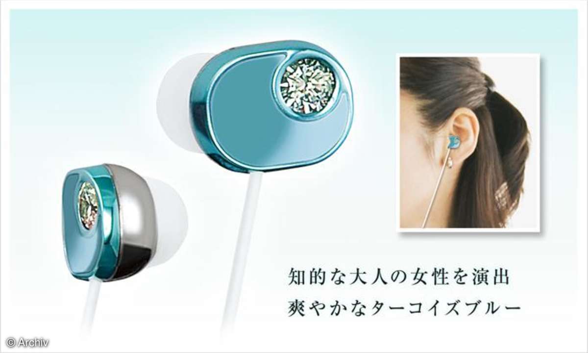 Panasonic Kopfhörer mit Edelsteinen