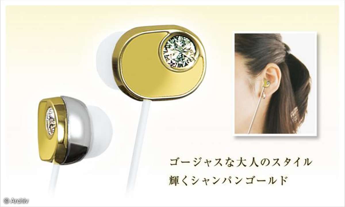 Panasonic Kopfhörer mit Edelsteinen