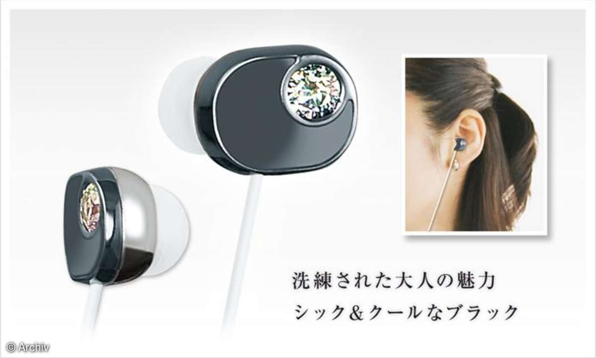 Panasonic Kopfhörer mit Edelsteinen