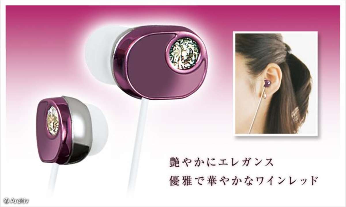 Panasonic Kopfhörer mit Edelsteinen