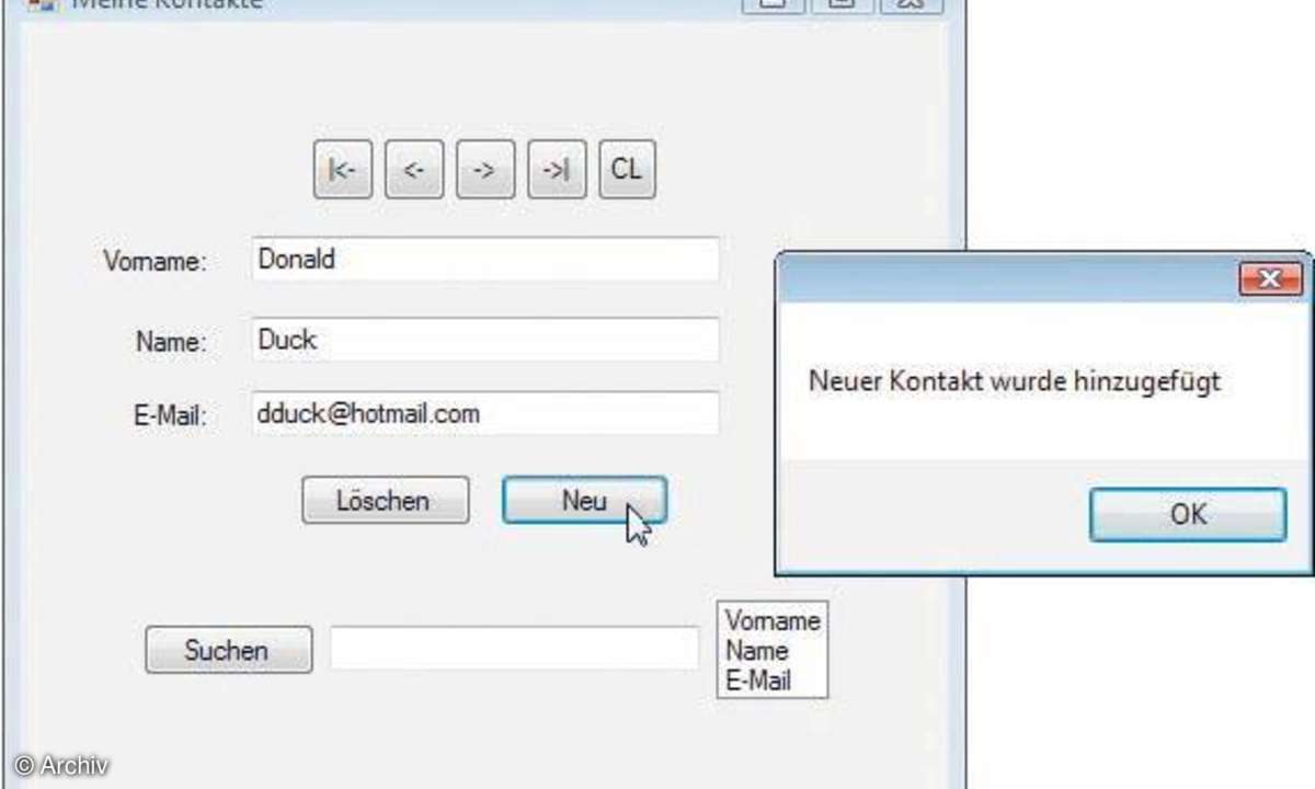 Datenbankprogrammierung mit Visual C++