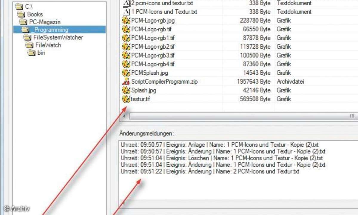 Änderungen am Dateisystem mit Visual Basic.net überwachen