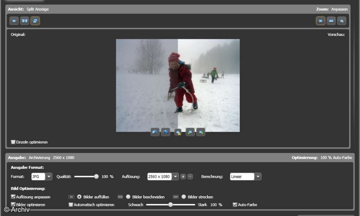 Bildbearbeitung Photomizer mit HDR-Funktion