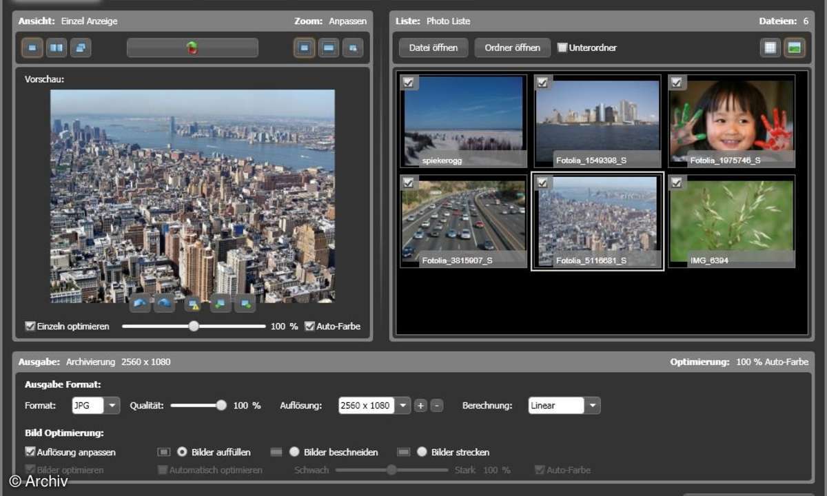 Bildbearbeitung Photomizer mit HDR-Funktion