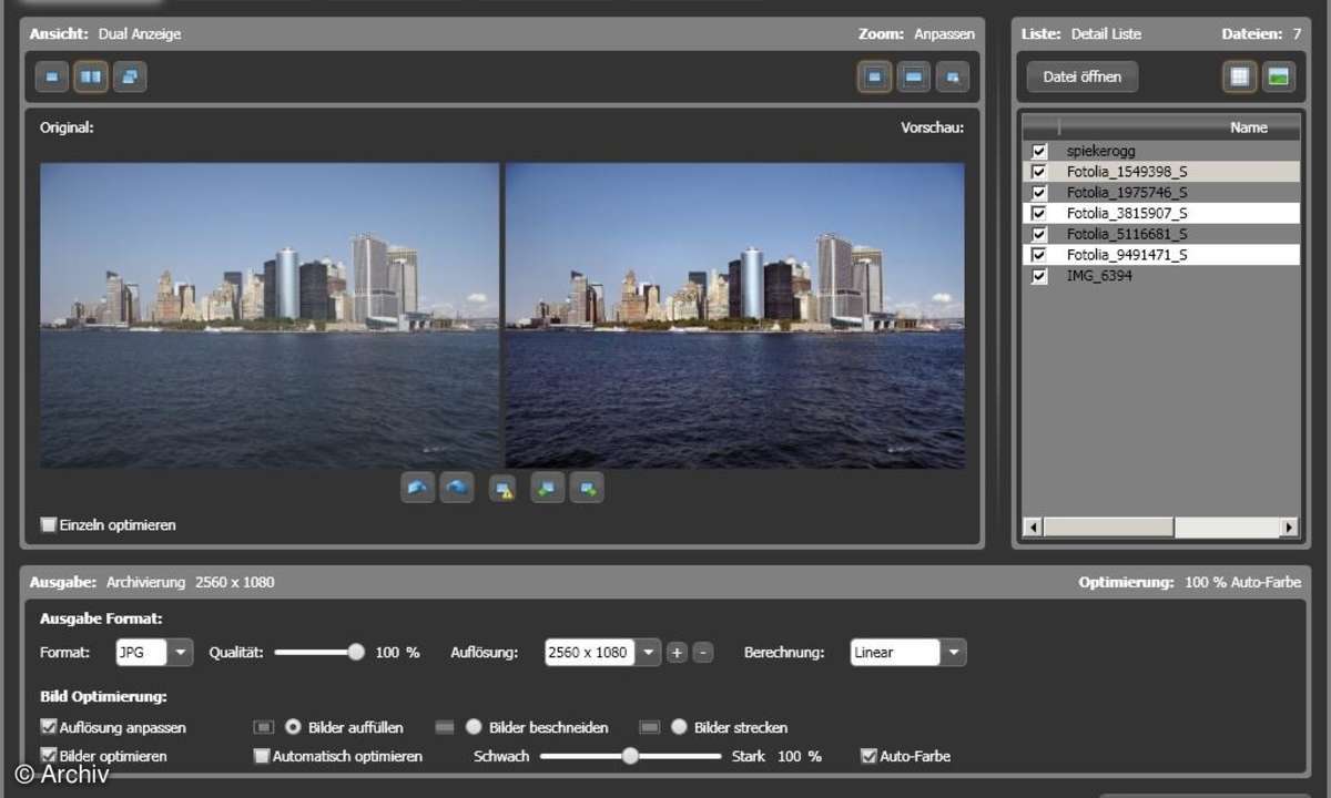 Bildbearbeitung Photomizer mit HDR-Funktion