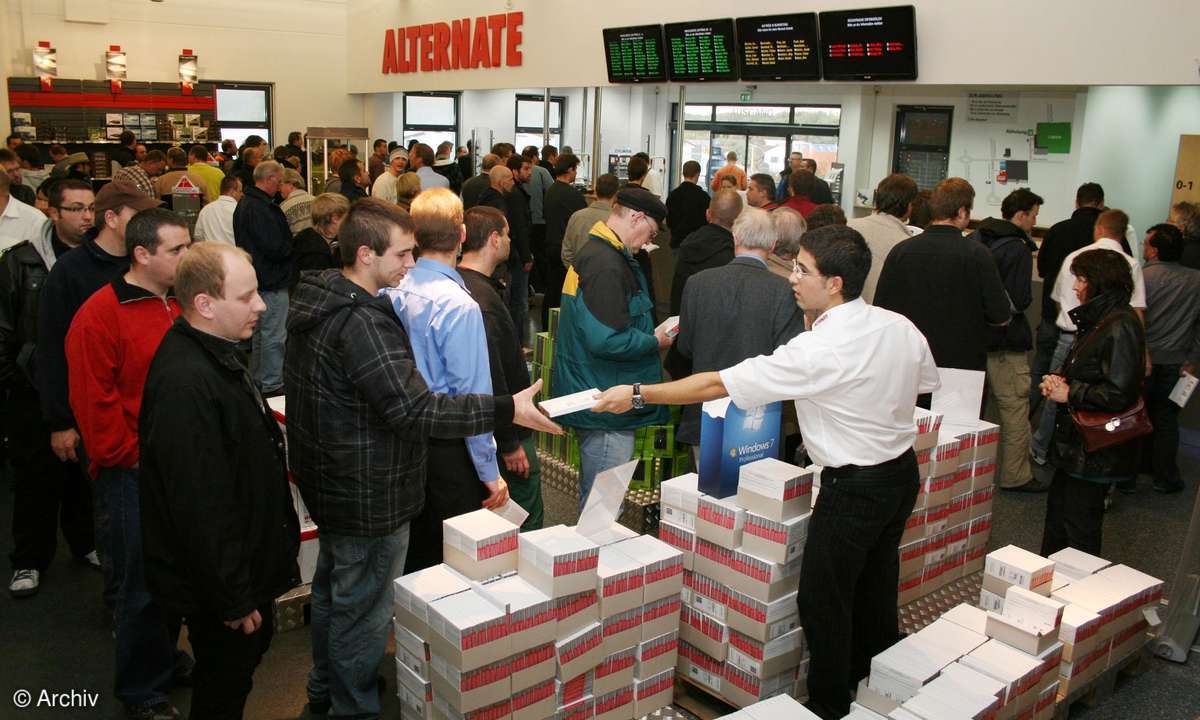 Windows 7: Bereits jetzt zu kaufen im Alternate Computer Shop