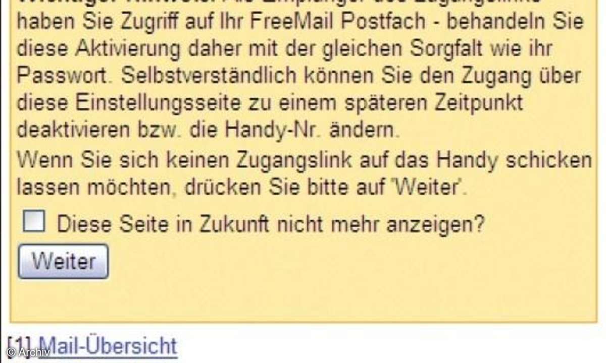 E-Mail mit dem Handy