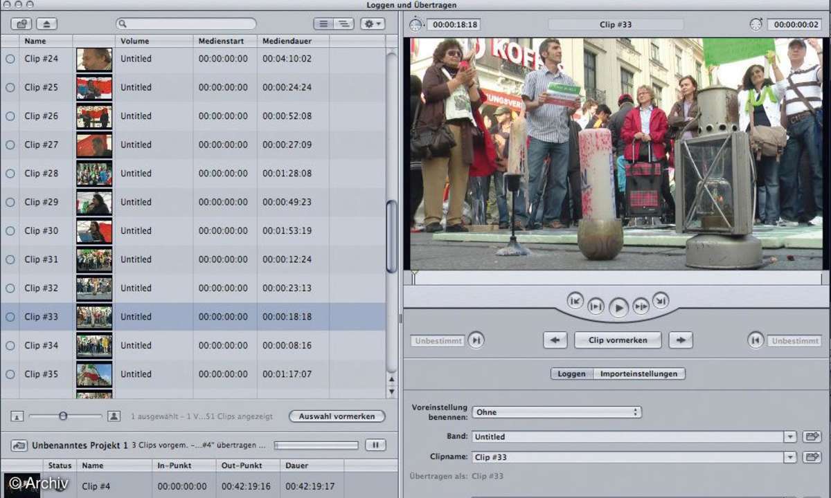 Videoschnitt und -Nachbearbeitung