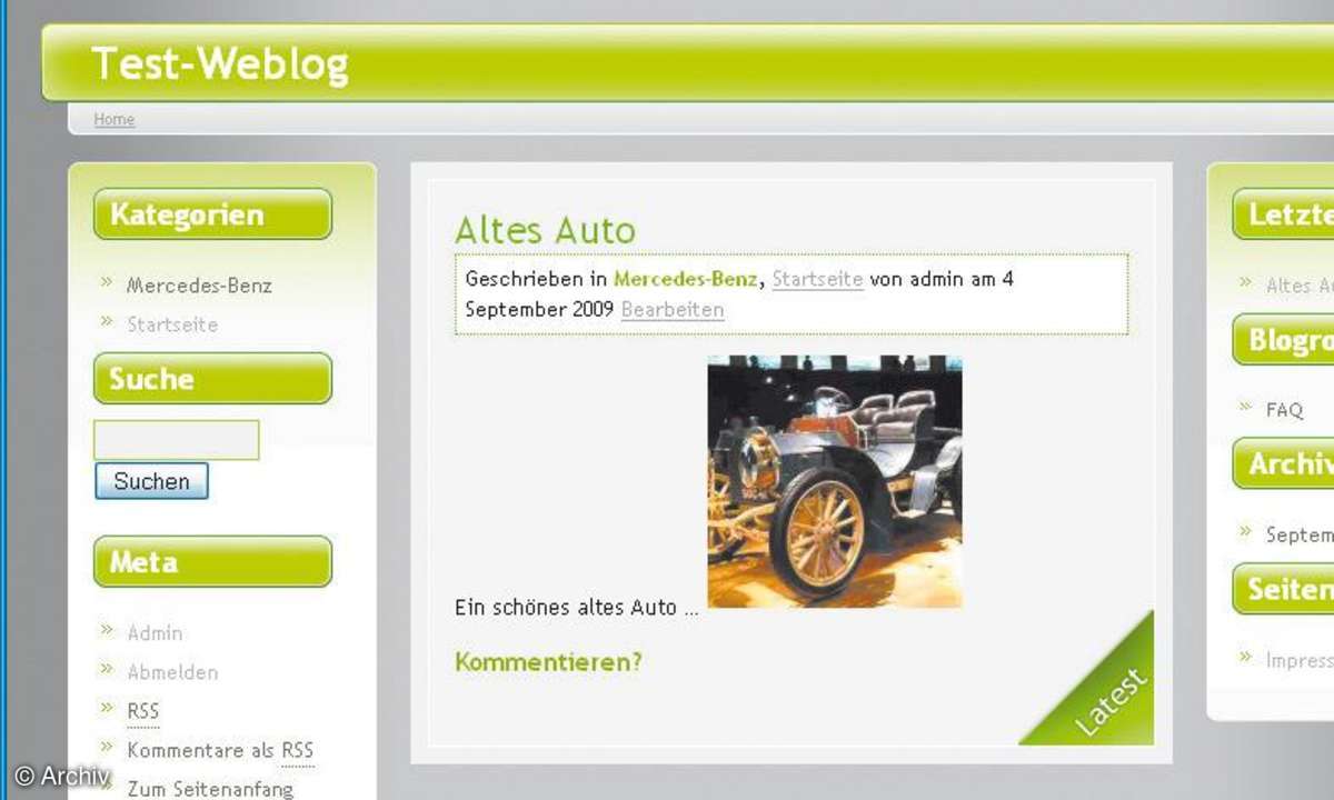 Wordpress Aufpolieren