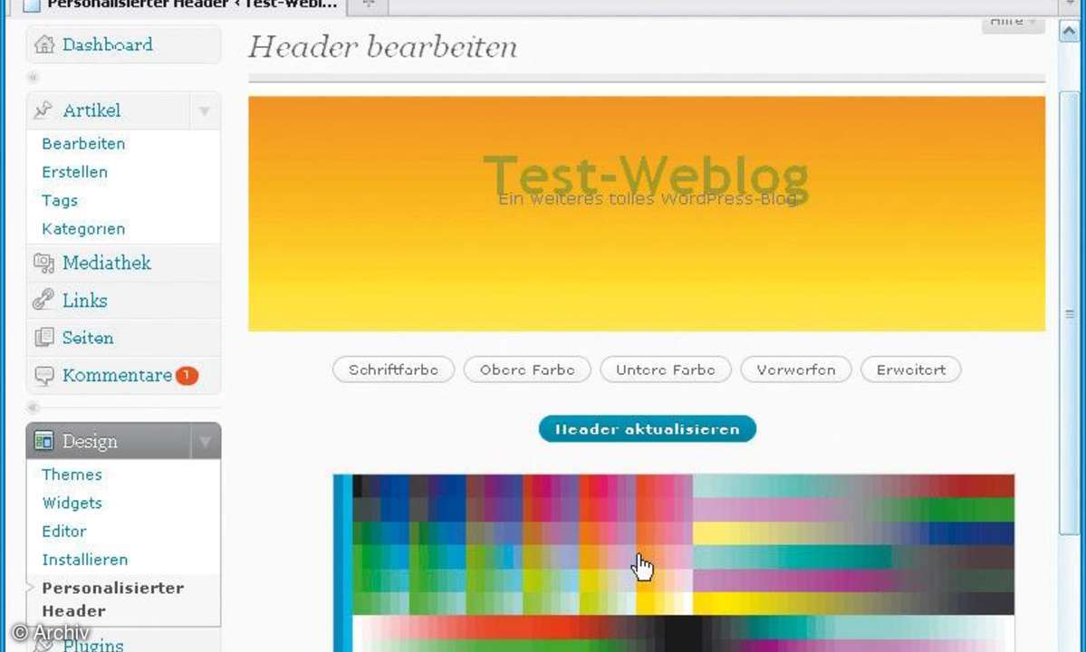 Wordpress Aufpolieren