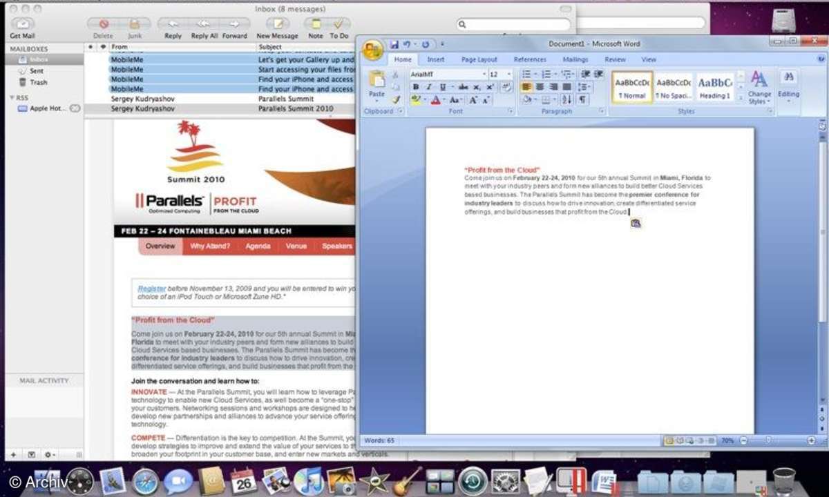 Parallels Desktop 5 für Mac