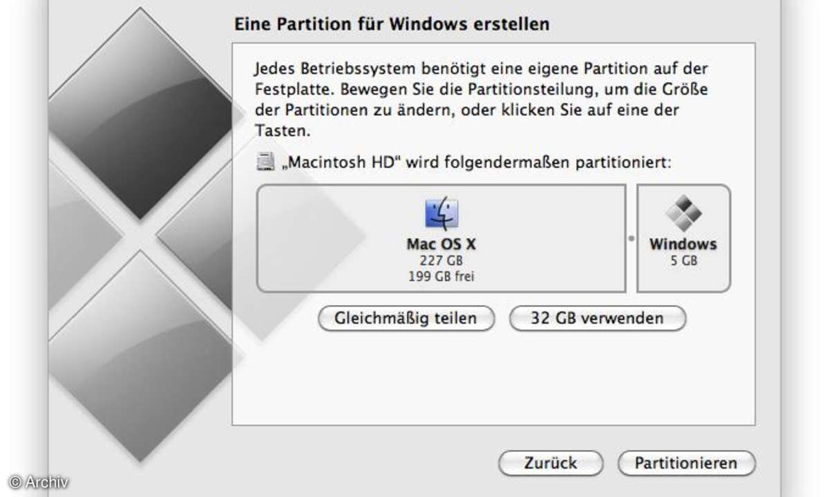 Windows 7 auf Apple Mac