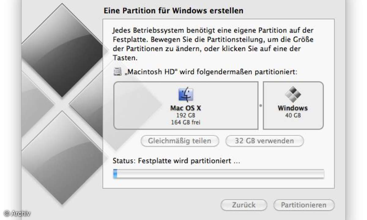 Windows 7 auf Apple Mac
