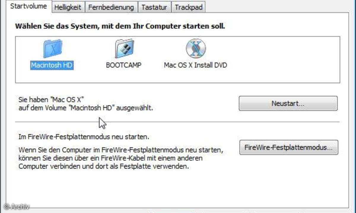 Windows 7 auf Apple Mac