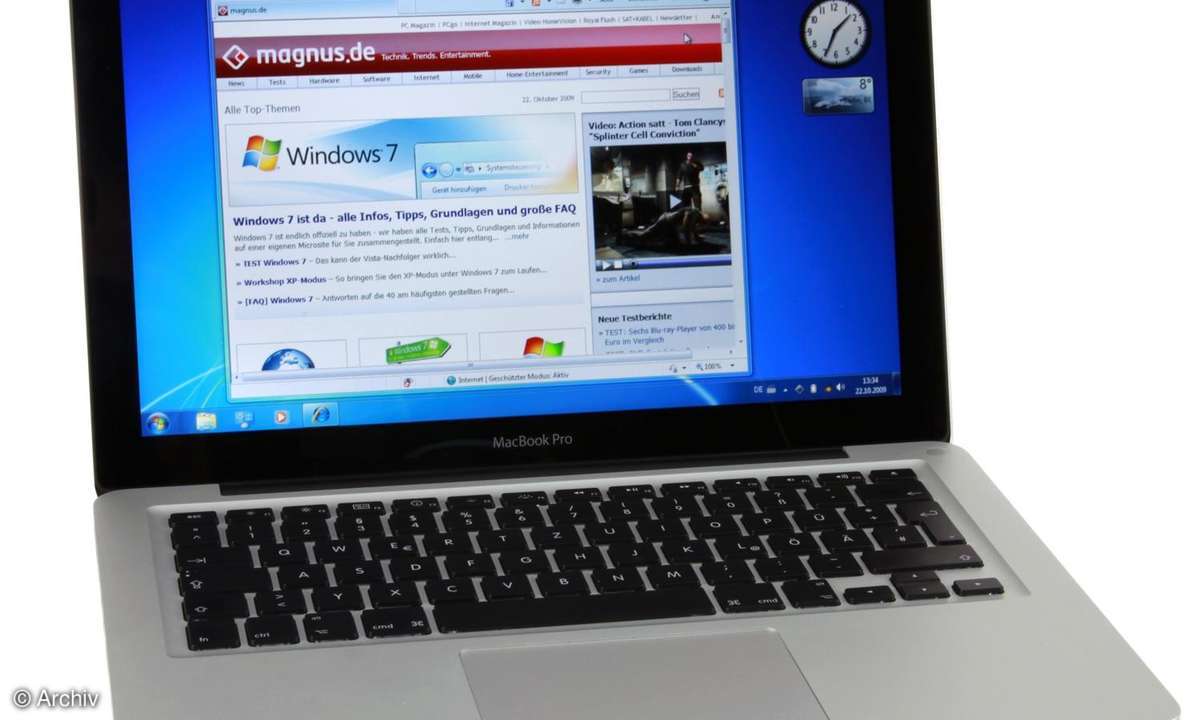 Windows 7 auf Apple Mac