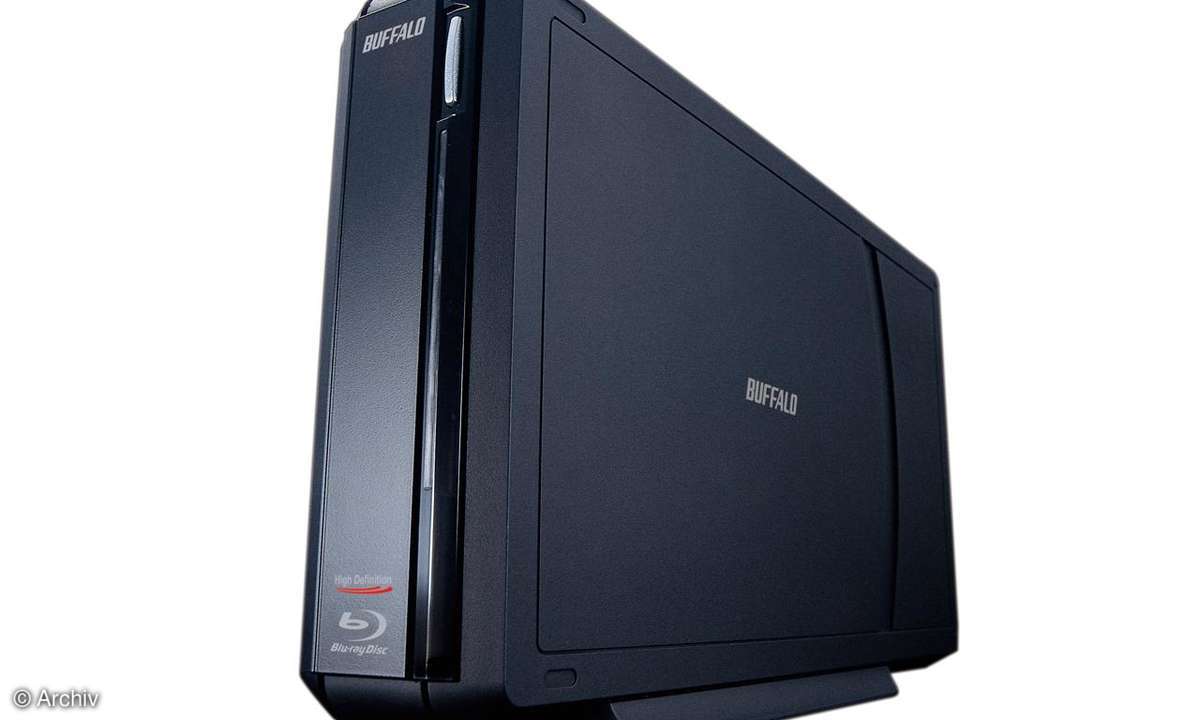 Externer 8-fach Blu-ray-Brenner BR-X816U2-EU von Buffalo Technology